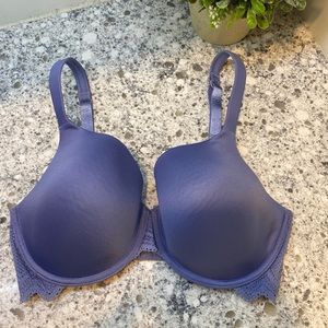 Parfait underwire bra size 34 DDD PERIWINKLE color like new